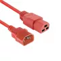 Toitejuhe ACT C14 kuni C21 IEC60320 punane 2,5 m, 250 V 10 A