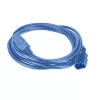 Powercord ACT C14 kuni C21 IEC60320 sinine 1 m, 250 V 10 A