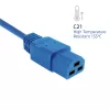 Toitejuhe ACT C14 kuni C21 IEC60320 sinine 1,5 m, 250 V 10 A