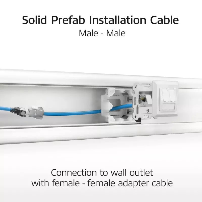 ACT sinine 85 meetrit S/FTP CAT6A B2ca PoE++ 100W paigalduskaabel, RJ45 isane - isane