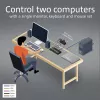 KVM-lüliti ACT 2-pordiline USB-C/HDMI 4K@60Hz AC7922 USB-klaviatuuri/hiire, HDMI-video, 100W PD-ga