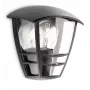 Philips myGarden Creek seinavalgusti 60 W E27, ilma pirnita, välisseinavalgustus, must, metall, IP44, aed, terrass, II