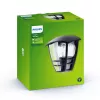 Philips myGarden Creek seinavalgusti 60 W E27, ilma pirnita, välisseinavalgustus, must, metall, IP44, aed, terrass, II
