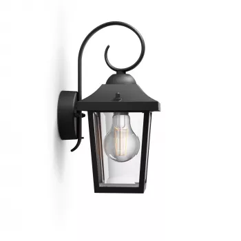 Philips myGarden Buzzard välisseinalamp 60W E27 Must Alumiinium (ilma pirnita)