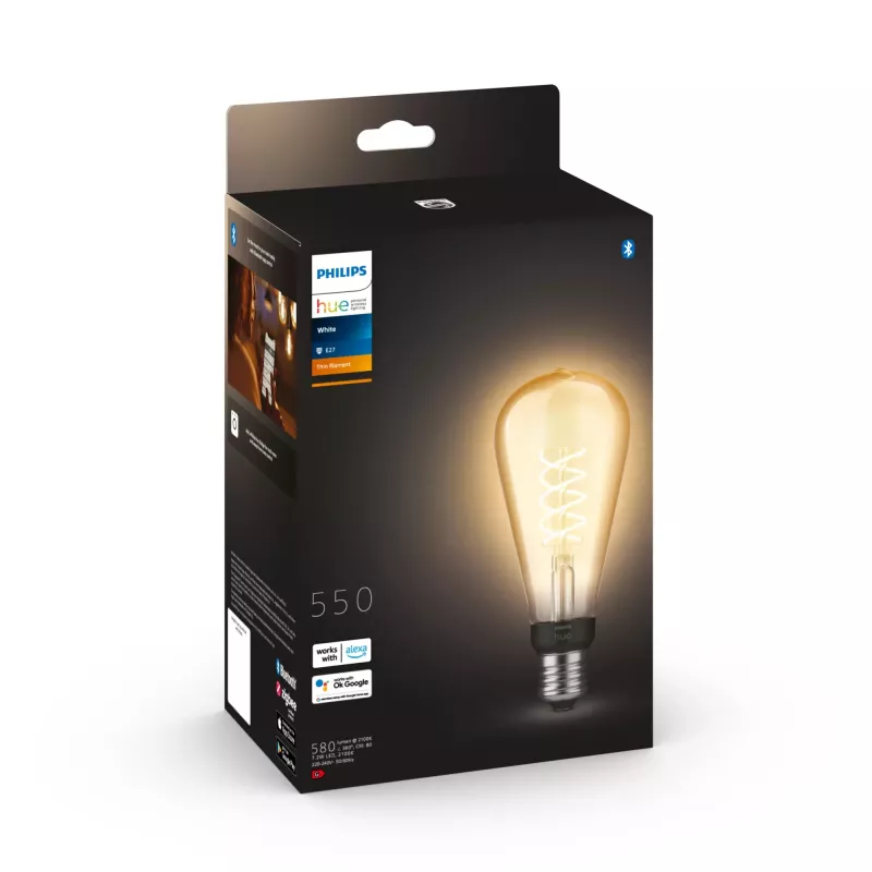 Nutipirn Philips 1-pack ST72 E27 Filament Edison Bluetooth Zigbee