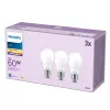 Philips filamentlamp matt 60W A60 E27 x3, 7 W, 60 W, E27, 806 lm, 15000 h, Soe valge