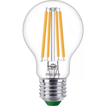 Philips Filament Bulb Clear 60W A60 E27, 4 W, 60 W, E27, 840 lm, 50000 h, Soe valge