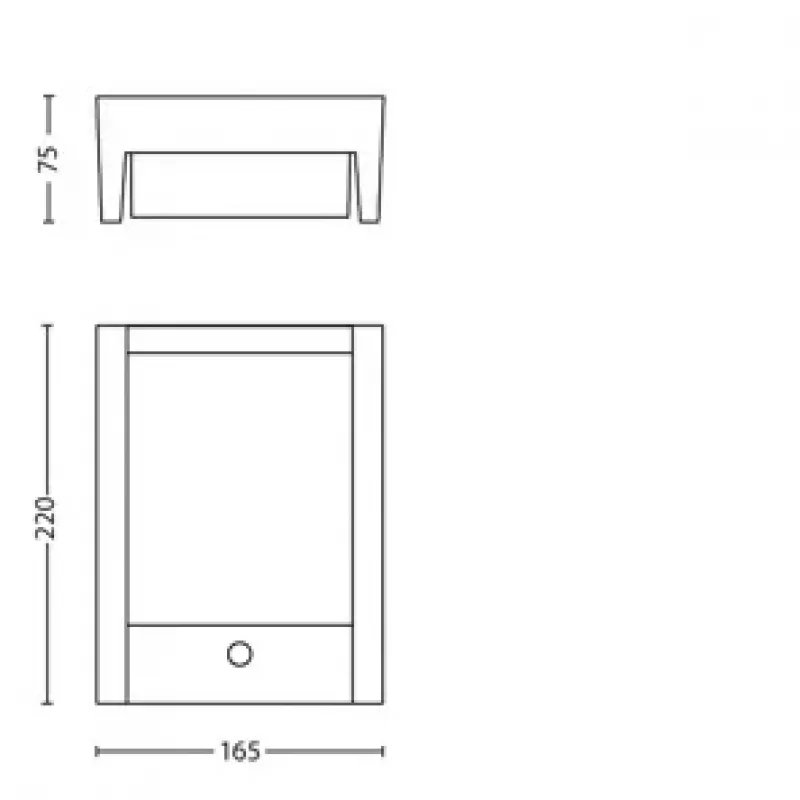 Philips Arbour seinavalgusti 3,8 W, välisseinavalgustus, antratsiit, metall, IP44, terrass, aed, II