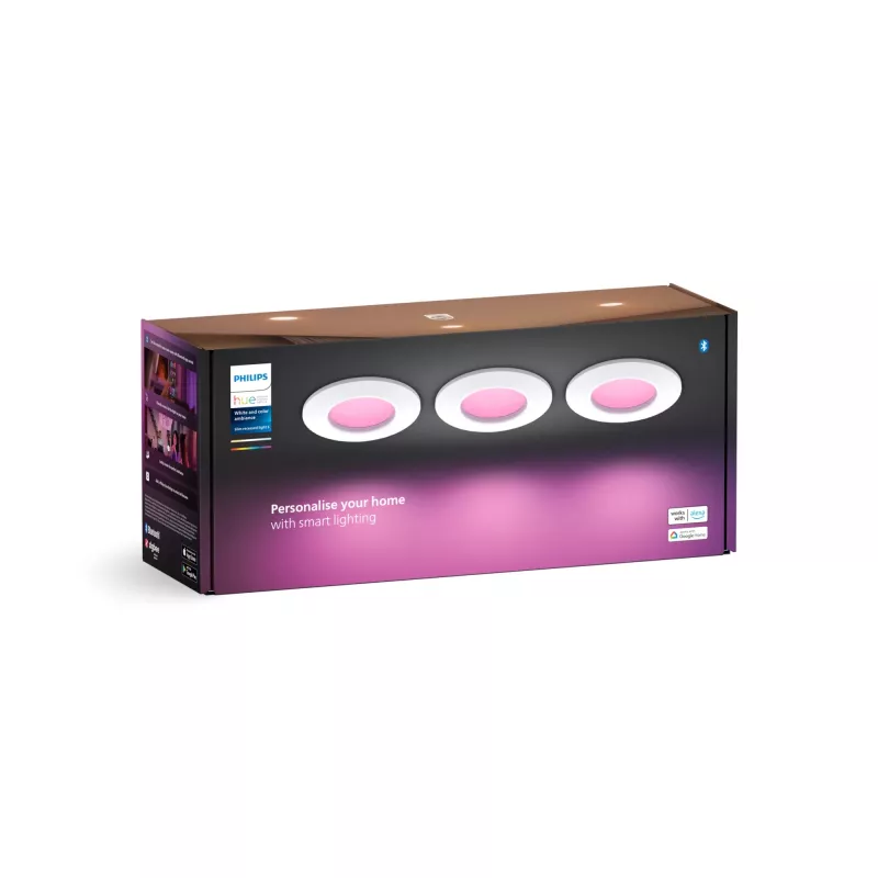 Süvistatav valgustuspunkt Philips 929003712102, ümmargune LED, 1× LED 1000 lm, IP44, hämardatav, valge