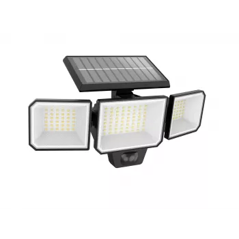 Turvavalgustus Philips Securit 8,7 W LED-päikesevalgusti 5000 K, 4 V aku, must plastkorpus