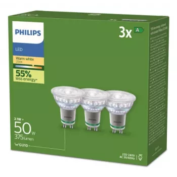 Philips 929003634693 LED pirn Soe valge 2700 K 2,1 W GU10 A