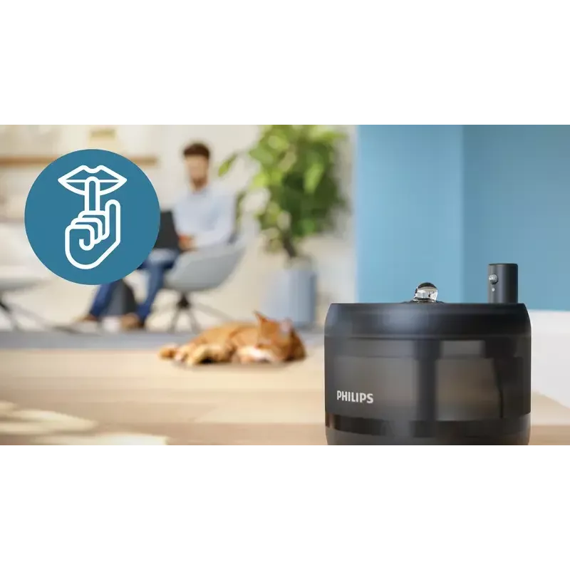 Automaatne lemmikloomavee purskkaev Philips 3000 seeria PAW3210/02, 2,2 L, USB / vahelduvvool, must, plastik