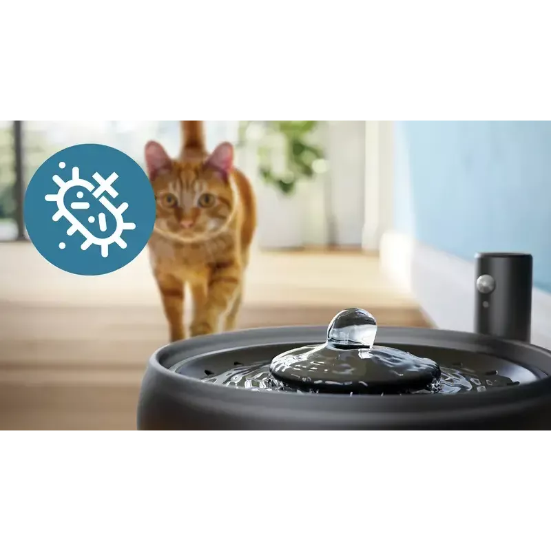 Automaatne lemmikloomavee purskkaev Philips 3000 seeria PAW3210/02, 2,2 L, USB / vahelduvvool, must, plastik