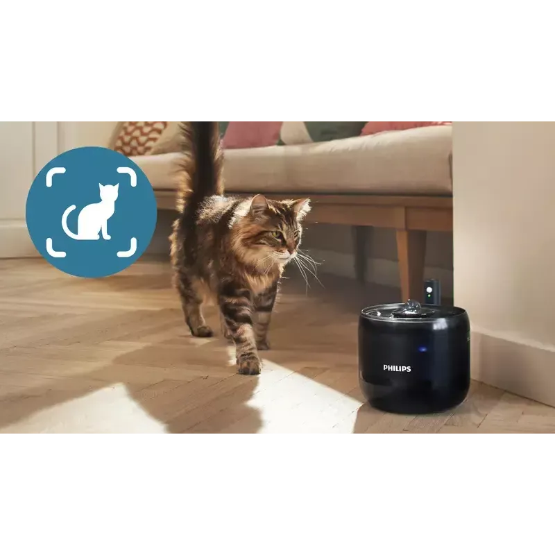 Automaatne lemmikloomavee purskkaev Philips 3000 seeria PAW3210/02, 2,2 L, USB / vahelduvvool, must, plastik