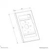Tahvelarvuti ümbris Neomounts WL15-601BL1 10,9–11-tollistele (25,4–27,9 cm) – lukustatav, must, universaalne