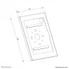 Tahvelarvuti ümbris Neomounts WL15-602BL1 — lukustatav universaalne ümbris 12,4–13-tollistele (31,5–33 cm) ekraanidele, must