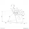 Tahvelarvuti alus (lauale ja seinale) Neomounts DS15-629BL1 – lukustatav, universaalne, toetab kuni 3 kg, must