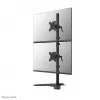 Neomounts kaksikmonitori alus DS45-600BL2V kahele ekraanile 10–32 tolli, VESA 75x75–100x100, max koormus 9 kg, vabaltseisev, must