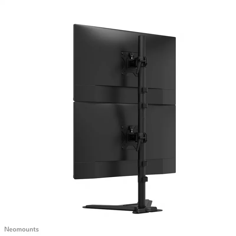 Neomounts kaksikmonitori alus DS45-600BL2V kahele ekraanile 10–32 tolli, VESA 75x75–100x100, max koormus 9 kg, vabaltseisev, must