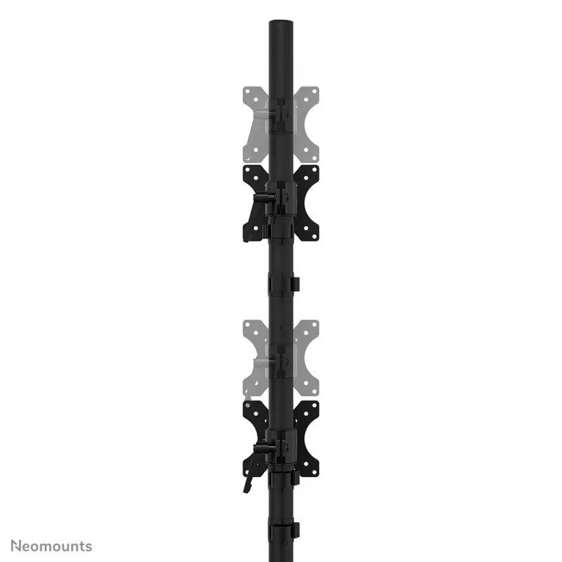 Neomounts kaksikmonitori alus DS45-600BL2V kahele ekraanile 10–32 tolli, VESA 75x75–100x100, max koormus 9 kg, vabaltseisev, must