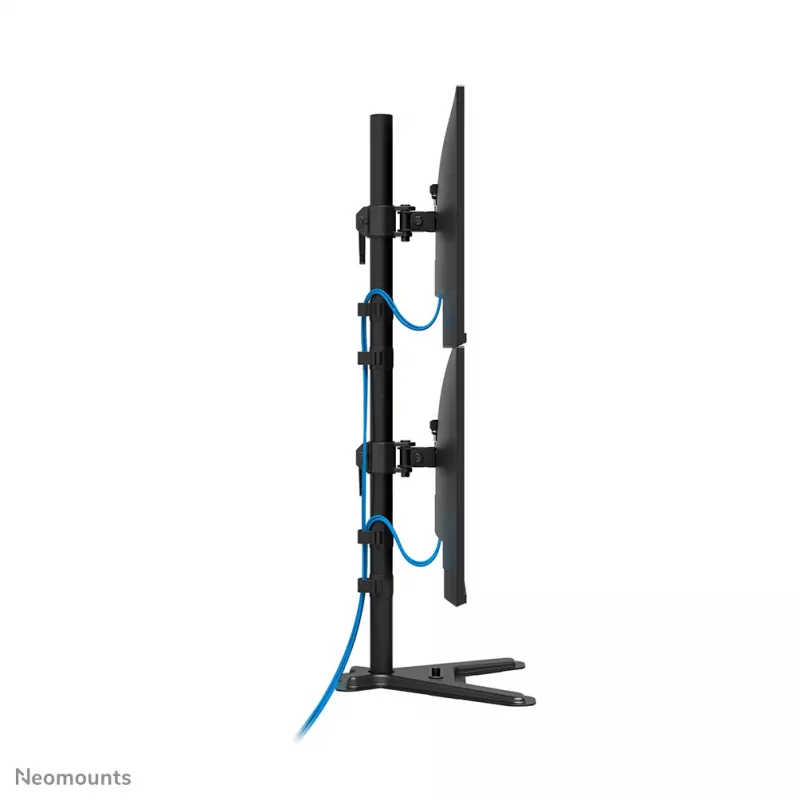 Neomounts kaksikmonitori alus DS45-600BL2V kahele ekraanile 10–32 tolli, VESA 75x75–100x100, max koormus 9 kg, vabaltseisev, must