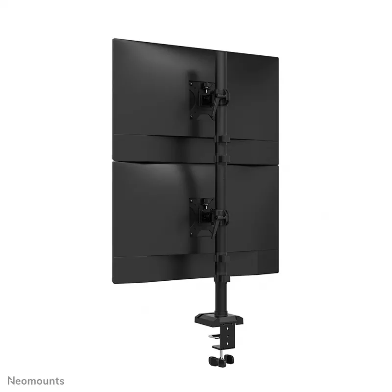 Neomounts DS60-600BL2V kahe monitori käsi 10-32 tolli, klamber/tihend, 9 kg, 25.4 cm (10 tolli), 81.3 cm (32 tolli), 100 x 100 mm, must