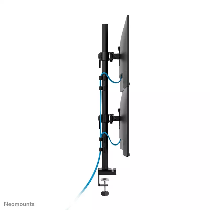 Neomounts DS60-600BL2V kahe monitori käsi 10-32 tolli, klamber/tihend, 9 kg, 25.4 cm (10 tolli), 81.3 cm (32 tolli), 100 x 100 mm, must