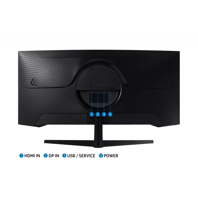 Samsung G55T arvutikuvar 86,4 cm (34 tolli) 3440 x 1440 pikslit UltraWide Quad HD LED Must