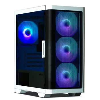 Zalman M4 Valge arvutikorpus Mini Torn Must, Valge