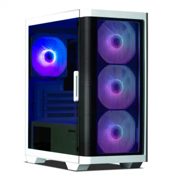 Zalman M4 Valge arvutikorpus Mini Torn Must, Valge