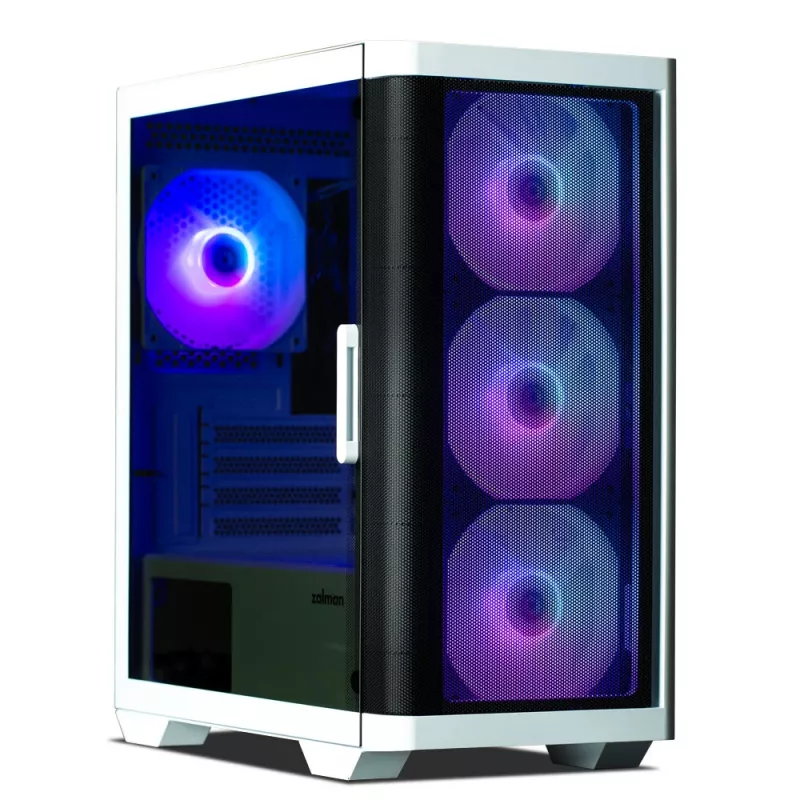 Zalman M4 Valge arvutikorpus Mini Torn Must, Valge