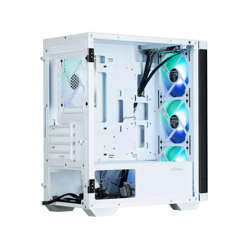 Zalman M4 Valge arvutikorpus Mini Torn Must, Valge