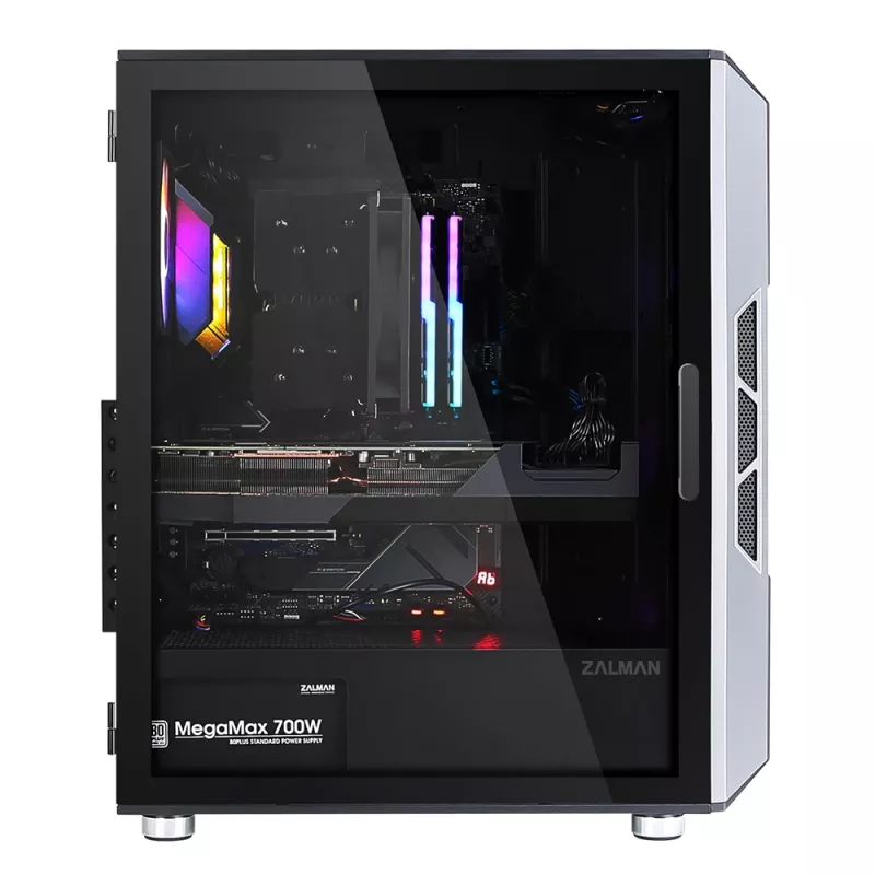 Zalman I3 Neo ATX Mid Tower PC korpus võrkfront tõhusaks jahutuseks eelpaigaldatud ventilaator 3 Midi Tower Must