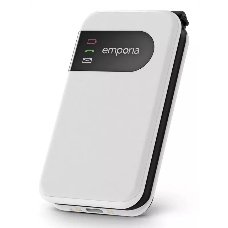 Emporia SIMPLICITYglam.4G 7,11 cm (2,8 inch) 106 g Valge seenioritelefon