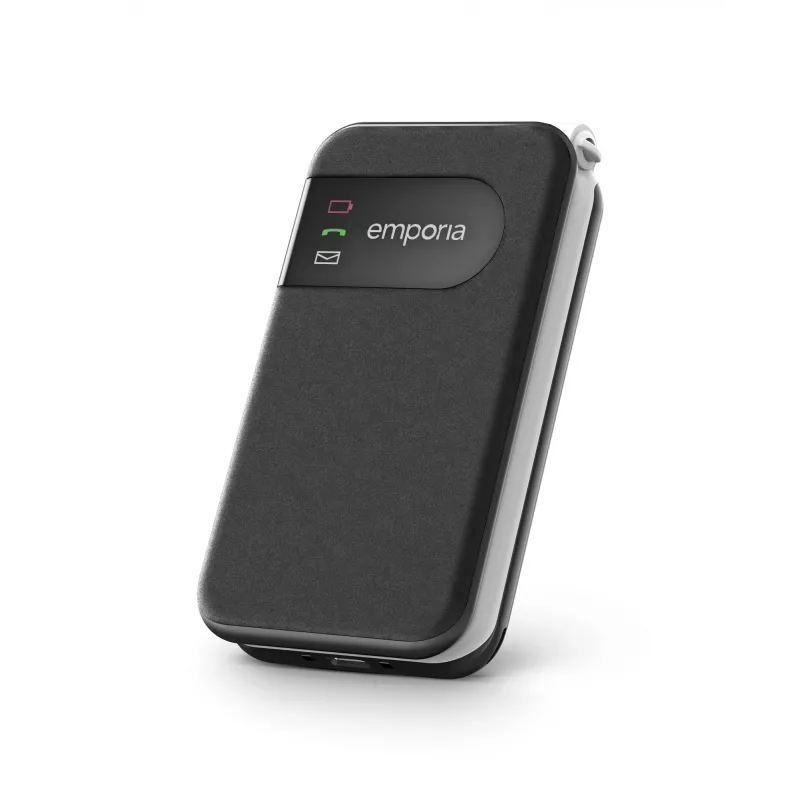 Emporia SIMPLICITYglam.4G 7,11 cm (2,8 inch) 106 g Must eakate telefon