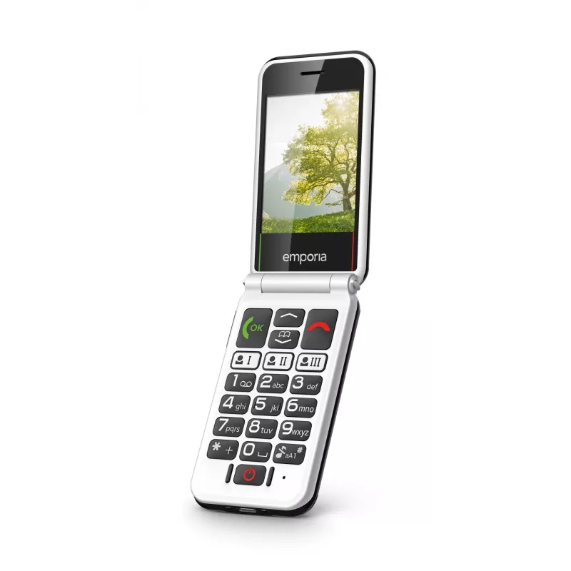 Emporia SIMPLICITYglam.4G 7,11 cm (2,8 inch) 106 g Must eakate telefon