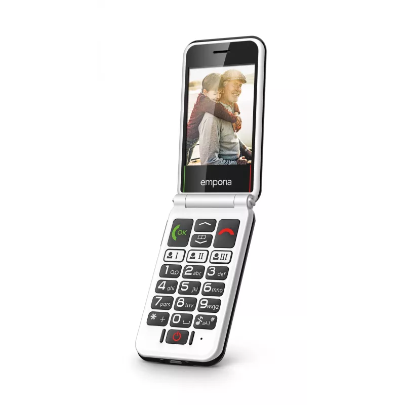 Emporia SIMPLICITYglam.4G 7,11 cm (2,8 inch) 106 g Must eakate telefon
