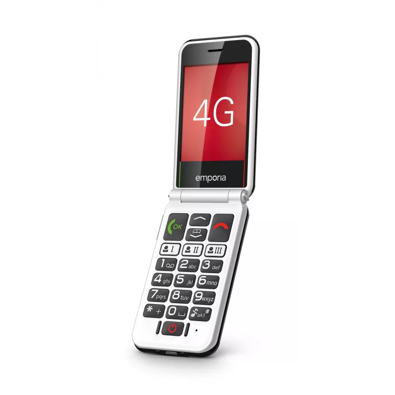 Emporia SIMPLICITYglam.4G 7,11 cm (2,8 inch) 106 g Must eakate telefon