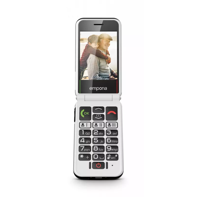 Emporia SIMPLICITYglam.4G 7,11 cm (2,8 inch) 106 g Must eakate telefon