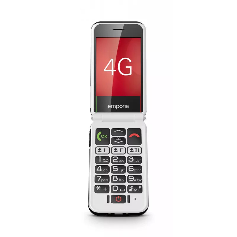 Emporia SIMPLICITYglam.4G 7,11 cm (2,8 inch) 106 g Must eakate telefon