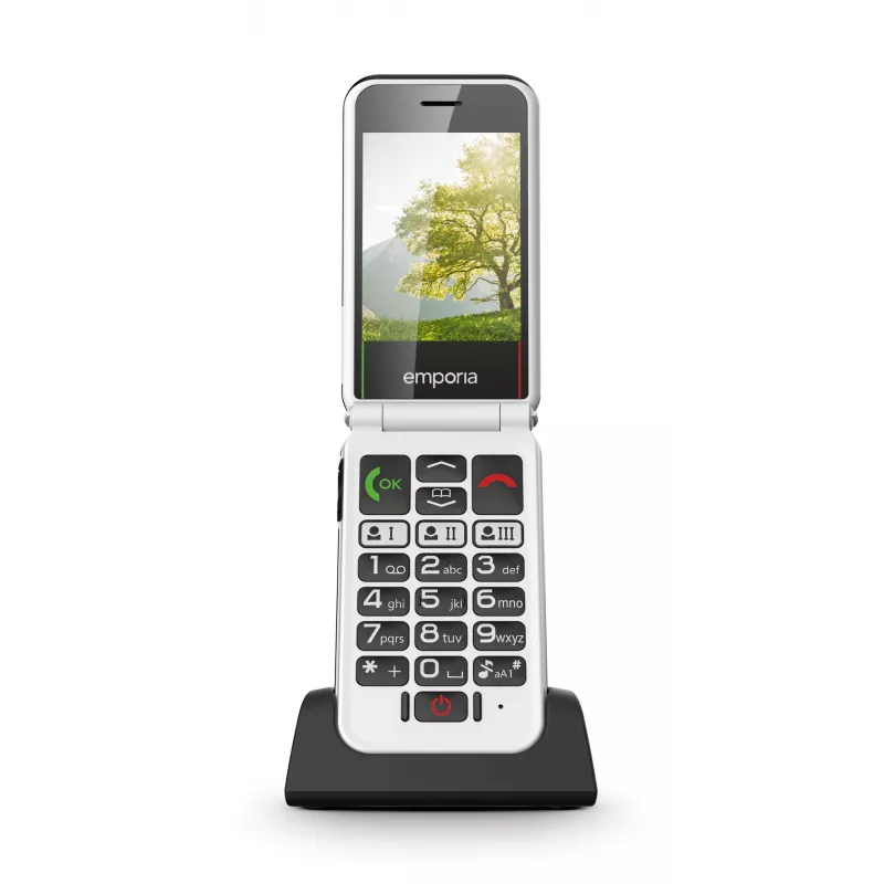 Emporia SIMPLICITYglam.4G 7,11 cm (2,8 inch) 106 g Must eakate telefon