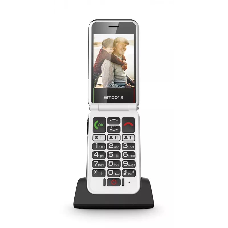Emporia SIMPLICITYglam.4G 7,11 cm (2,8 inch) 106 g Must eakate telefon