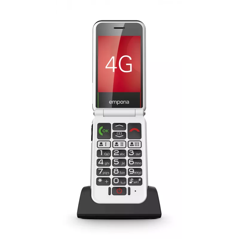 Emporia SIMPLICITYglam.4G 7,11 cm (2,8 inch) 106 g Must eakate telefon