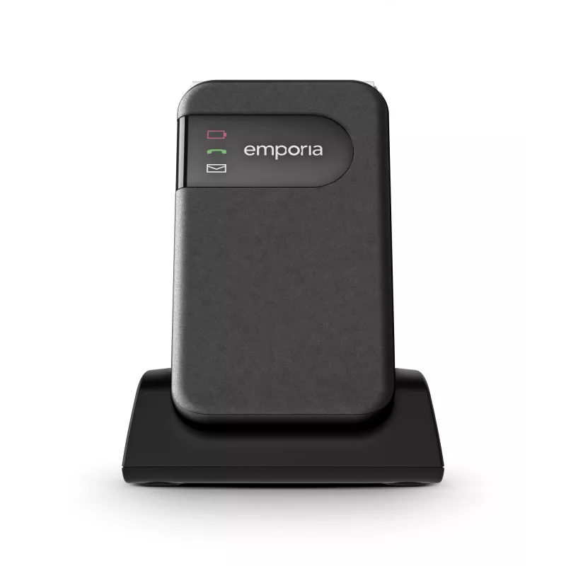 Emporia SIMPLICITYglam.4G 7,11 cm (2,8 inch) 106 g Must eakate telefon