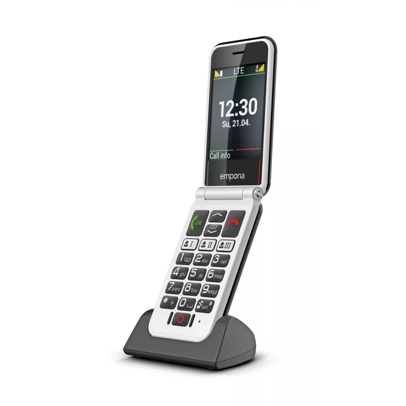 Emporia SIMPLICITYglam.4G 7,11 cm (2,8 inch) 106 g Must eakate telefon