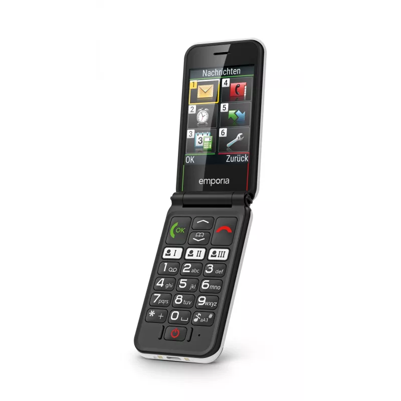 Emporia SIMPLICITYglam.4G 7,11 cm (2,8 inch) 106 g Must eakate telefon