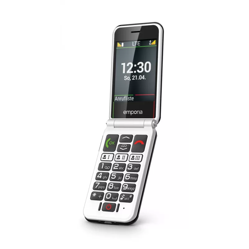 Emporia SIMPLICITYglam.4G 7,11 cm (2,8 inch) 106 g Must eakate telefon