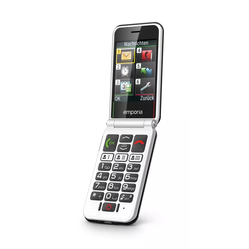 Emporia SIMPLICITYglam.4G 7,11 cm (2,8 inch) 106 g Must eakate telefon