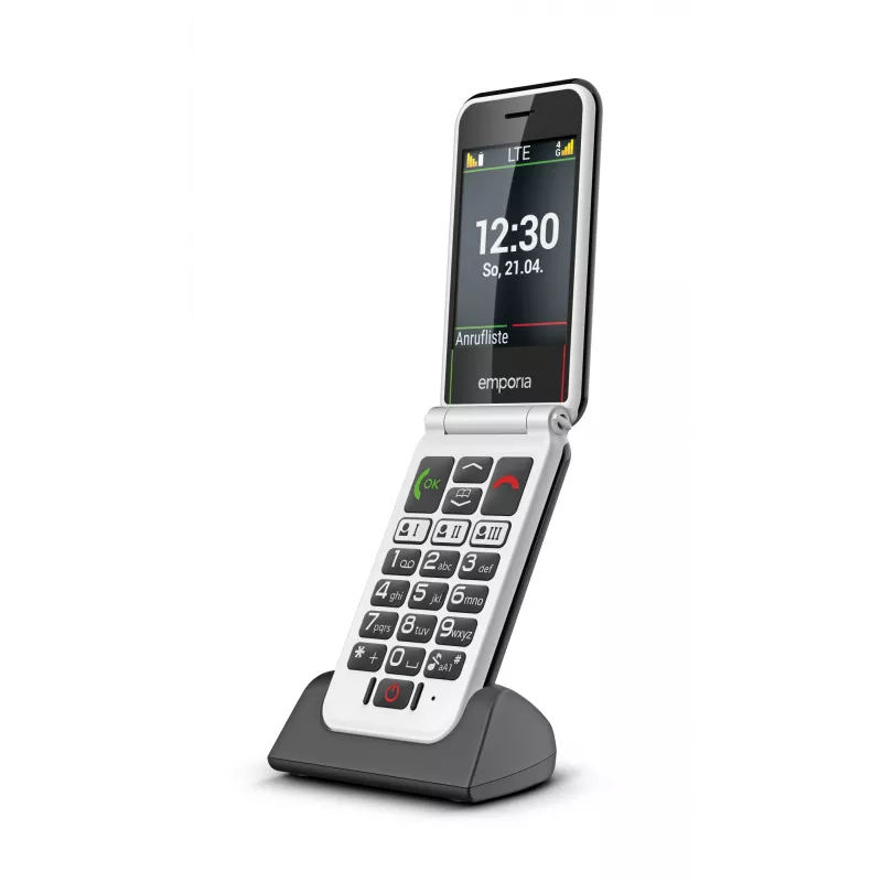 Emporia SIMPLICITYglam.4G 7,11 cm (2,8 inch) 106 g Must eakate telefon