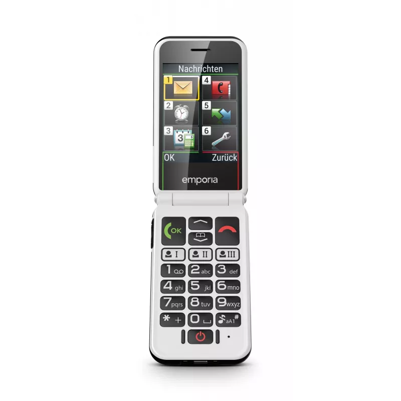 Emporia SIMPLICITYglam.4G 7,11 cm (2,8 inch) 106 g Must eakate telefon